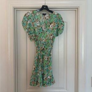 Milk & Honey Green Floral Dress